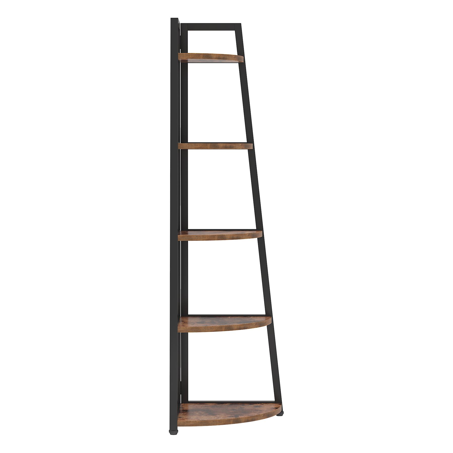 5-Tier Corner Shelf,Tall Corner Ladder Shelf Small Bookshelf_voghion.com